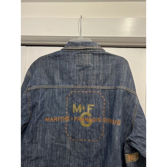 VTG Marithe Francois Girbaud MFG Denim Trucker Jacket Y2K Men’s Sz XL ~ BACK HIT - Picture 10 of 13